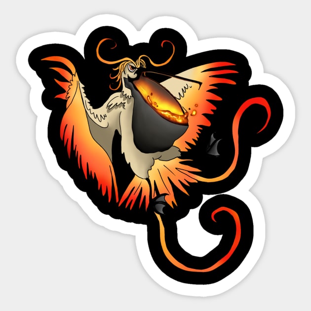 Pelican Phoenix Sticker by TheDoodlemancer